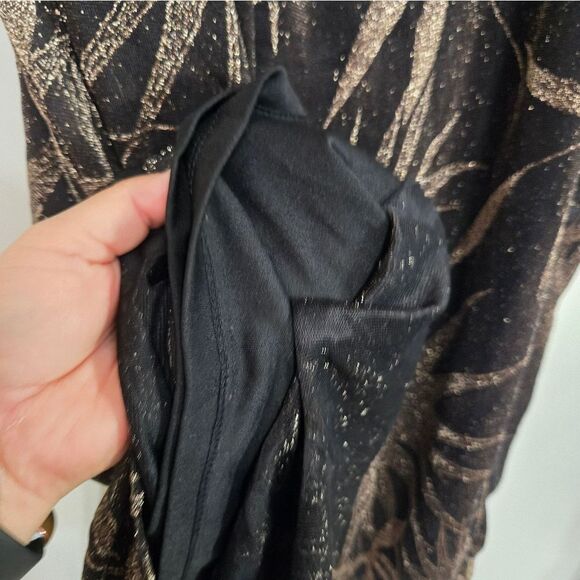 MSK Glitter-Print Palazzo Pants wide leg sz 3x - Picture 8 of 12